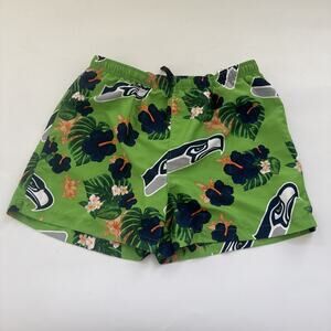 Seattle Seahawks Team Apparel Swim Trunks Lined Mens‎ XXL All Over Print